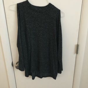 Cold shoulder sweater